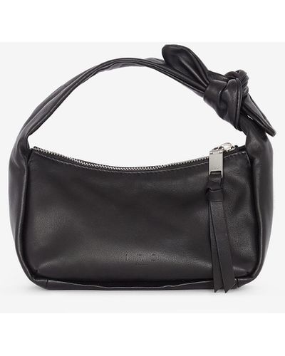 Iro | Arc Baby Chain Leather Shoulder Bag | Black