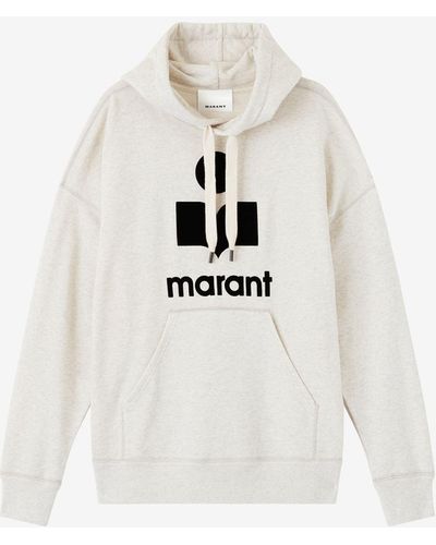 Isabel Marant Sweatshirt À Capuche Et Logo Miley - Blanc