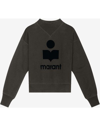 Isabel Marant Sweatshirt Moby Mit Logo - Schwarz