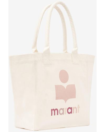 Isabel Marant Kleine Tote Bag Yenky Mit Logo - Weiß