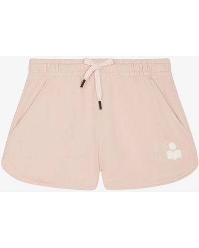 Isabel Marant Shorts Mifa Mit Logo - Pink