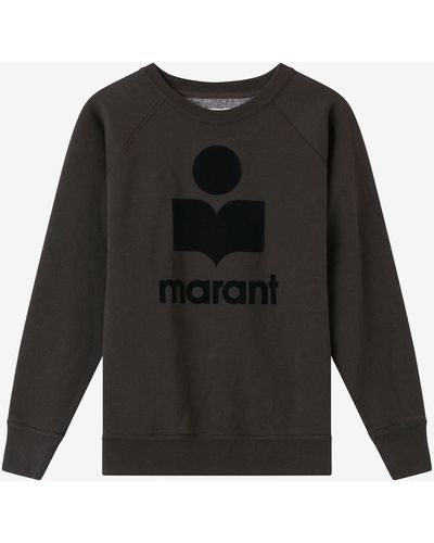 Isabel Marant Milly Sweatshirt Logo - Noir