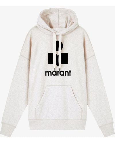 Étoile Isabel Marant Oversized-kapuzensweatshirt Mansel - Weiß