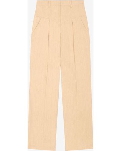 Isabel Marant Pantalon En Chanvre Taya - Blanc