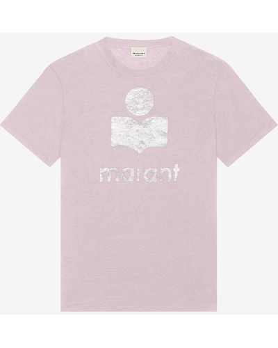 Isabel Marant Tee-shirt À Logo Zewel - Rose