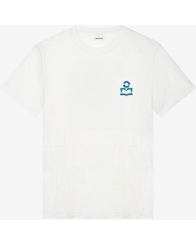 Isabel Marant T-shirt Hugo Mit Logo - Weiß