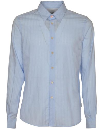 PS by Paul Smith Ls Tailored Fit Shirt - Blue