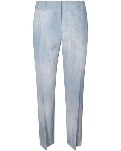 Ermanno Scervino Plain Cropped Trousers - Blue