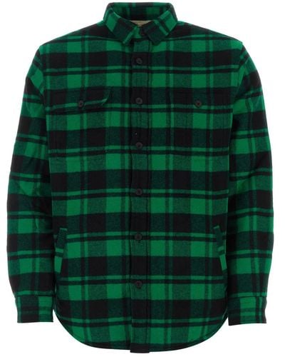Ralph Lauren Printed Wool Blend Shirt - Green