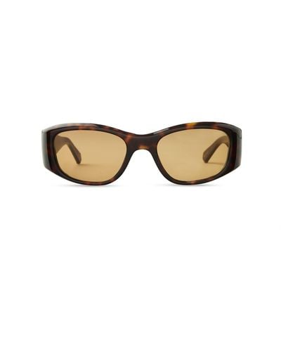 Mr. Leight Aloha Doc S Hickory Tortoise-Antique Sunglasses - Metallic