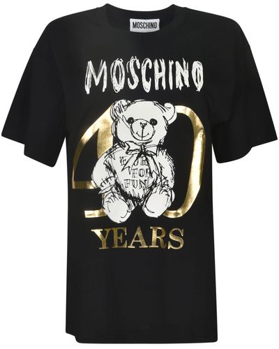 Moschino Teddy 40 Years Of Love T-Shirt - Black