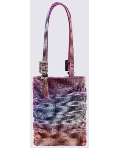 Benedetta Bruzziches Silk Blend Lollo Handle Bag - Purple
