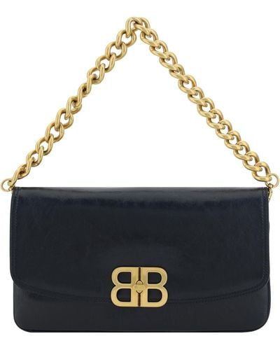 Balenciaga Bb Soft Shoulder Bag - Blue