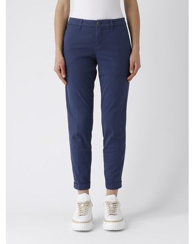 Fay Pant. Chinos F.Do 17 Trousers - Blue