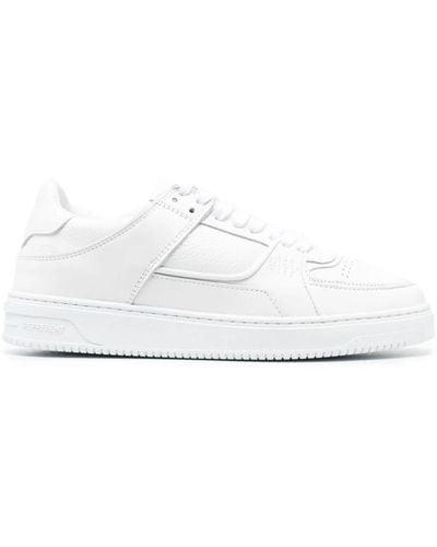 Represent Calf Leather Apex Sneakers - White