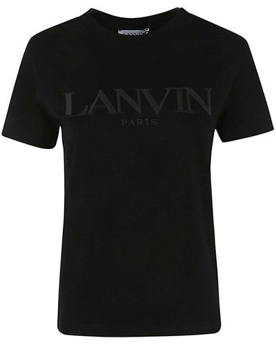 Lanvin Embroidered Regular T-Shirt - Black