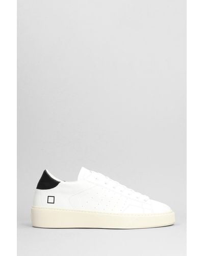 Date Levante Sneakers In White Leather