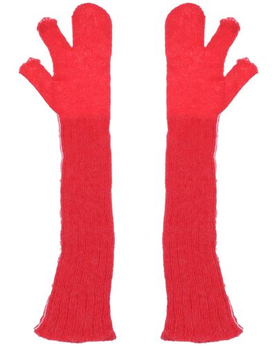 MM6 by Maison Martin Margiela Gloves - Red
