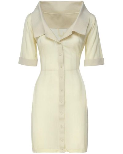Jacquemus Robe Manta Mini Dress - White
