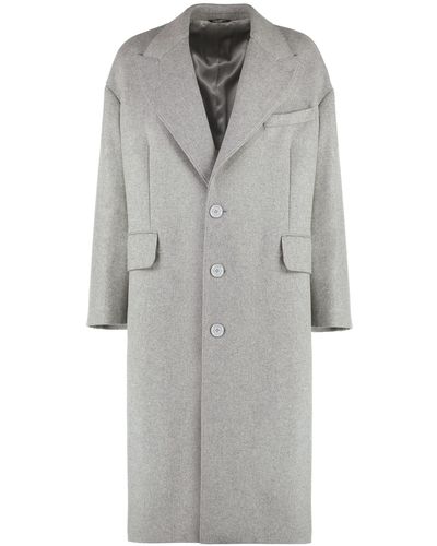 Dolce & Gabbana Wool Blend Coat - Grey