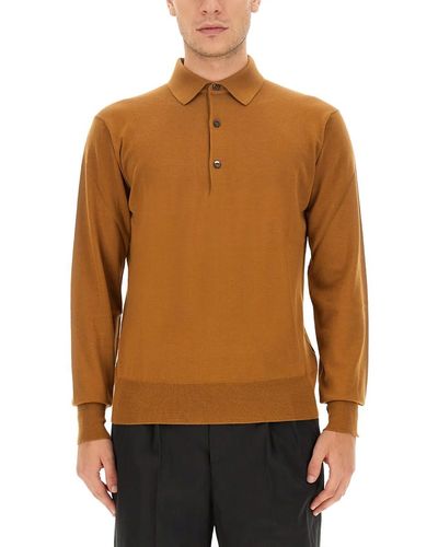 PT01 Wool Polo - Brown