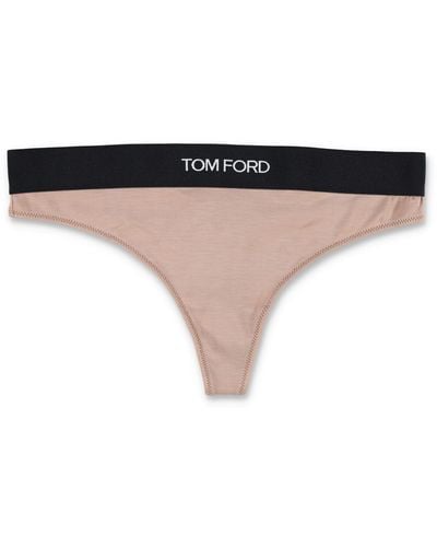 Tom Ford Brief With Logo - Natural
