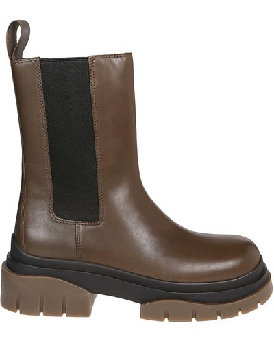 Ash Knee Boots - Brown