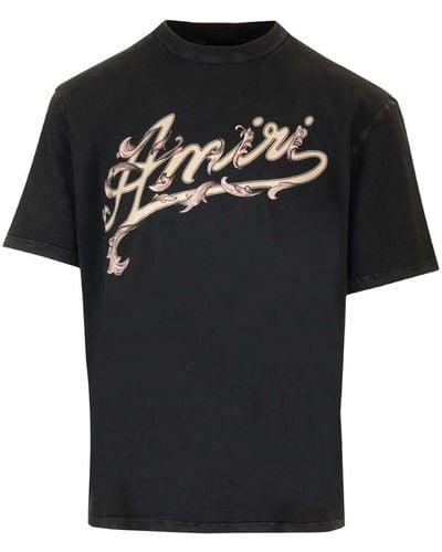 Amiri Cotton Jersey T-Shirt - Black