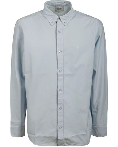 Carhartt Ls Bolton Shirt - Blue