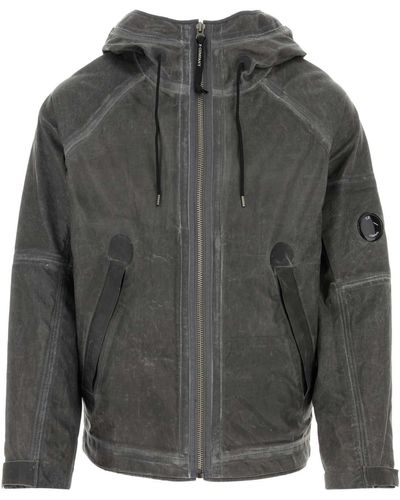C.P. Company Dark Linen Jacket - Grey