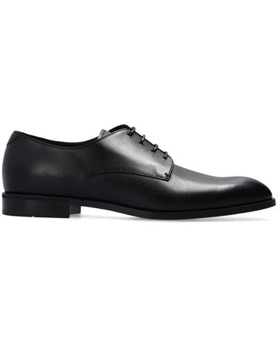 Emporio Armani Leather Shoes - Black