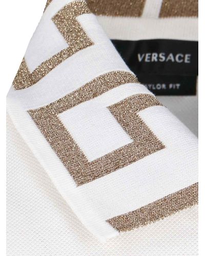 Versace Greca Embroidery Polo Shirt - Multicolor