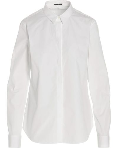 Jil Sander Cotton Long-sleeve Shirt - White