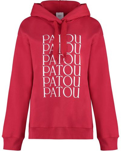Patou Cotton Hoodie - Red