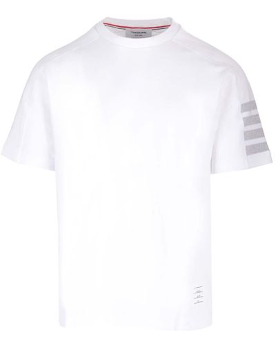 Thom Browne Short Sleeve T-Shirt - White