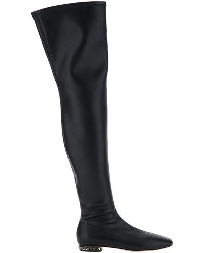 Casadei Galaxy Over The Knee Boots - Black