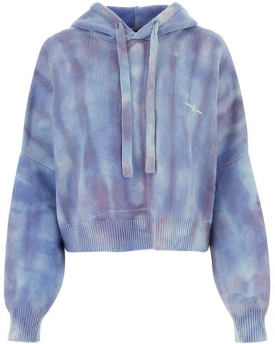 Amiri Printed Cashmere Sweatshirt - Blue