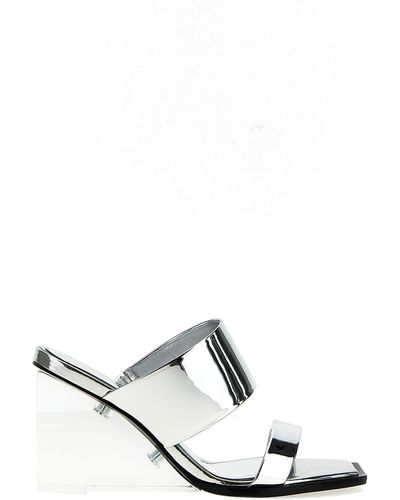 Alexander McQueen Mirror Sandals - White