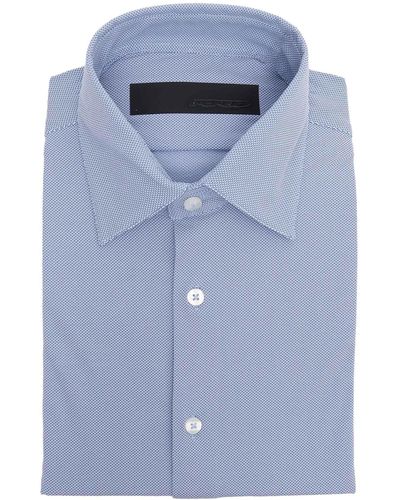 Rrd Jacquard Oxford Shirt - Blue