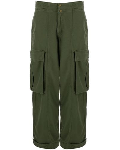 FRAME Cargo Trousers With Patch Pokets - Green