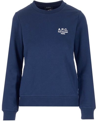 A.P.C. Crewneck Sweatshirt - Blue