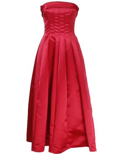 Philosophy Di Lorenzo Serafini Philosophy Duchesse Bustier Dress - Red
