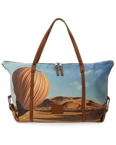 Paul Smith Signature Stripe Balloon Print Bag - Blue