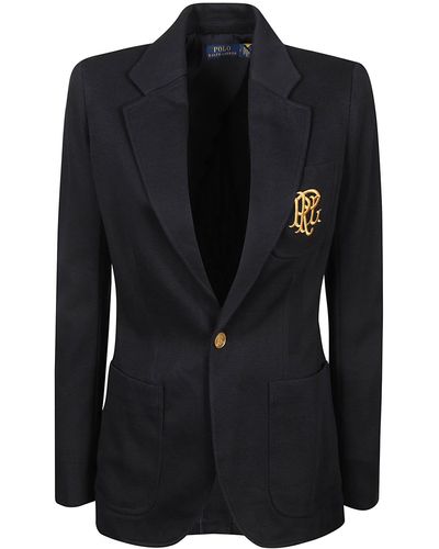 Polo Ralph Lauren Single-Buttoned Blazer - Black