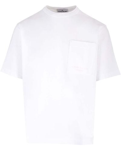 Stone Island Marina Old Treatment T-Shirt - White