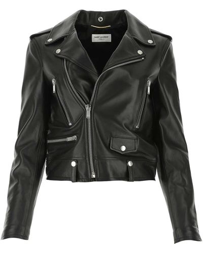 Saint Laurent Nappa Leather Jacket - Black