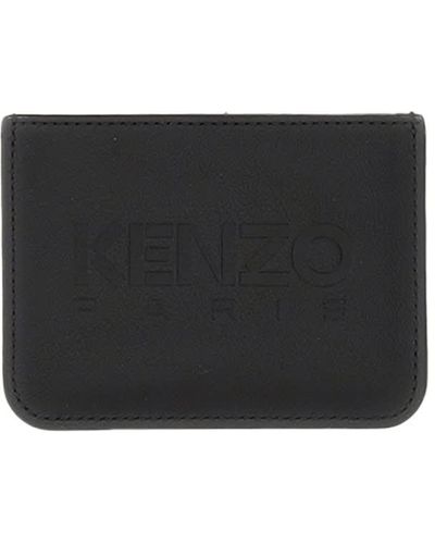 KENZO Card Holder With Logo - Black