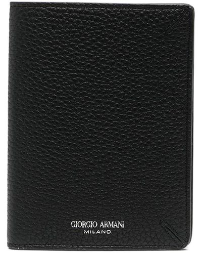Giorgio Armani Passport Holder - Black