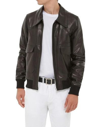 Department 5 Mirage Leather Jacket - Black