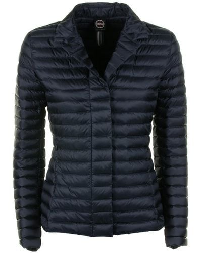 Colmar Blazer Quilted Down Jacket With Lapel Collar - Blue